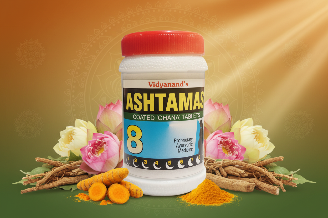 Masanumas 8 (Ashtamas) Product with Ayurvedic Background